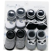 Wholesale - 4pk 0-12m GENERIC INFANT BOYS BOOTIES C/P 96, UPC: 794434453012